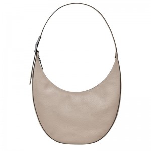 Beige Longchamp Le Roseau Essential L Women Crossbody Bag | Indonesia-598YFEAVB