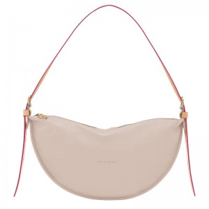 Beige Longchamp Smoothie M Women Crossbody Bag | Indonesia-043EQNSUR