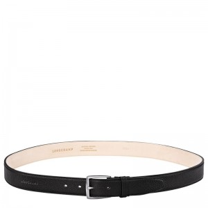 Black Longchamp Le Foulonné Men Belt | Indonesia-972QZXICA