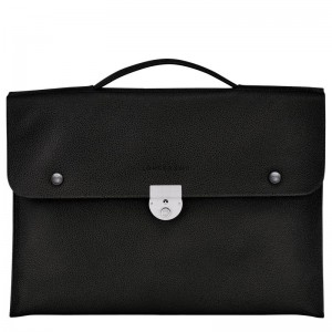 Black Longchamp Le Foulonné S Women Briefcase | Indonesia-326AXDGMK