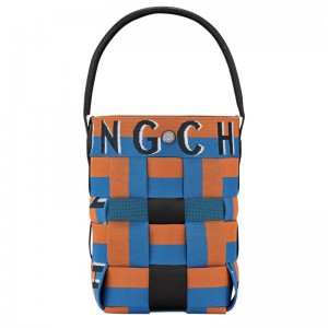 Blue / Orange Longchamp Re-play Xs Women Bucket Bag | Indonesia-186CXHUQZ