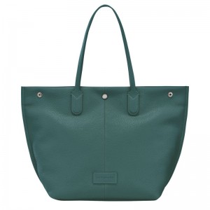 Dark Green Longchamp Essential L Men Tote Bag | Indonesia-086IMYQCS