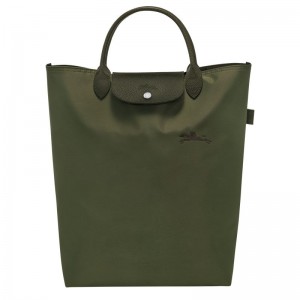 Dark Green Longchamp Le Pliage Green M Women Tote Bag | Indonesia-628OASLNG