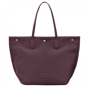 Dark Purple Longchamp Essential L Men Tote Bag | Indonesia-068AWZRXG