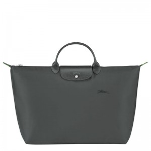 Deep Grey Longchamp Le Pliage Green L Women Travel Bag | Indonesia-839VAQYGK