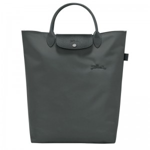 Deep Grey Longchamp Le Pliage Green M Men Tote Bag | Indonesia-102SDWXBC