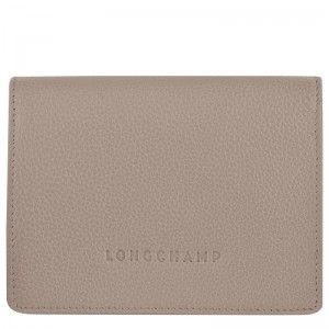 Grey Longchamp Le Foulonné Women Wallet | Indonesia-457QGYSIO