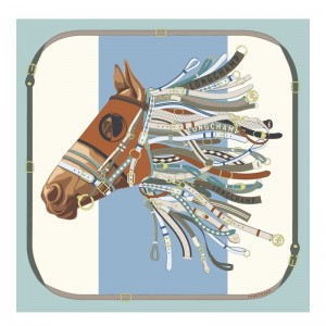 Multicolor Longchamp Tête De Cheval 90 Women Scarf | Indonesia-327MTVASG