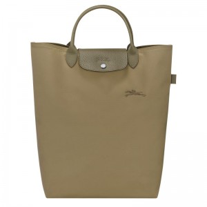 Olive Longchamp Le Pliage Green M Men Tote Bag | Indonesia-368REBWMS