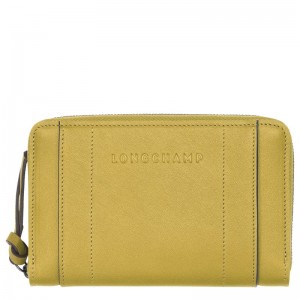 Yellow Longchamp 3D Women Wallet | Indonesia-324AJCBGW