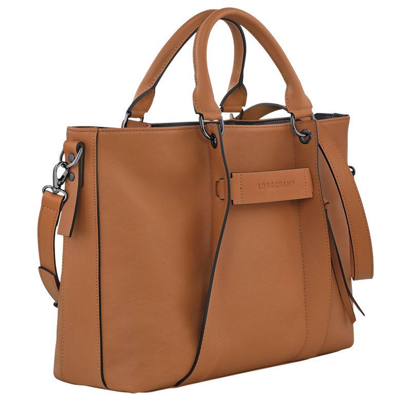 Beige Longchamp 3D L Women Handbag | Indonesia-479LBUIHC