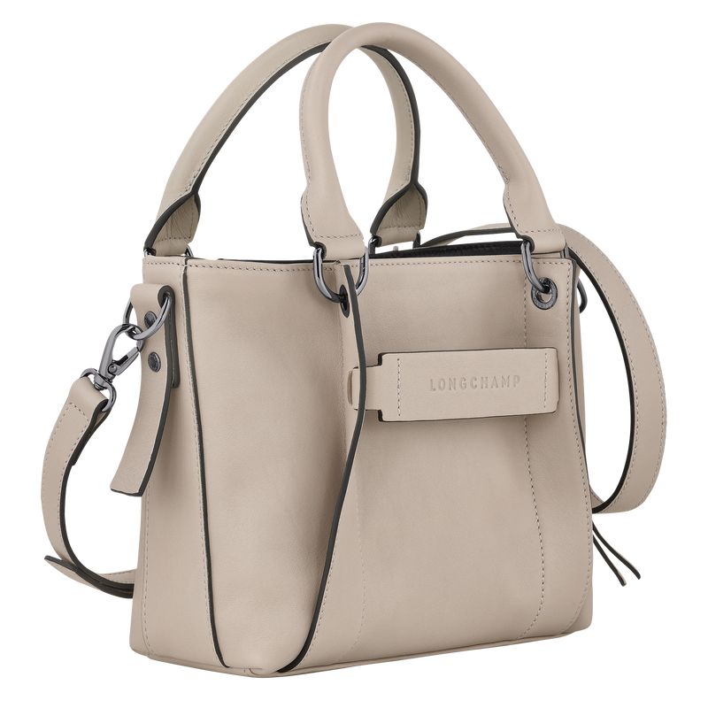 Beige Longchamp 3D S Women Handbag | Indonesia-547PZTGEM