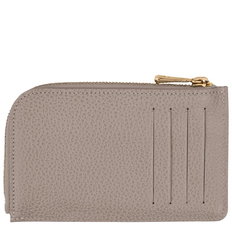 Beige Longchamp Le Foulonné Men Card Holder | Indonesia-549ACIXDP