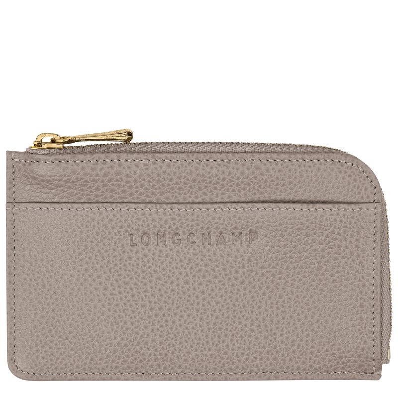 Beige Longchamp Le Foulonné Men Card Holder | Indonesia-549ACIXDP