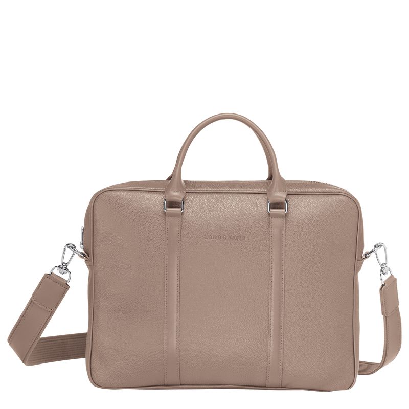 Beige Longchamp Le Foulonné Xs Men Briefcase | Indonesia-750YPHUME
