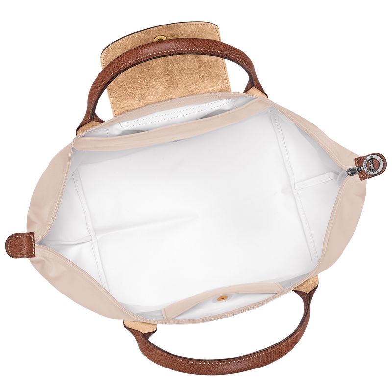 Beige Longchamp Le Pliage Original M Women Handbag | Indonesia-293KIYUHQ