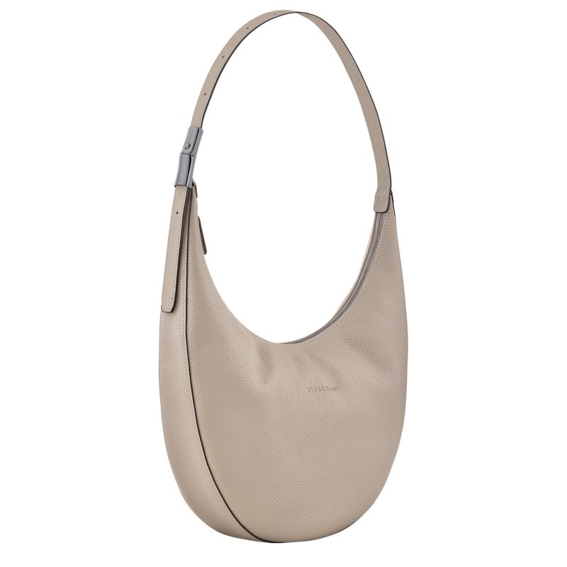 Beige Longchamp Le Roseau Essential L Women Crossbody Bag | Indonesia-598YFEAVB