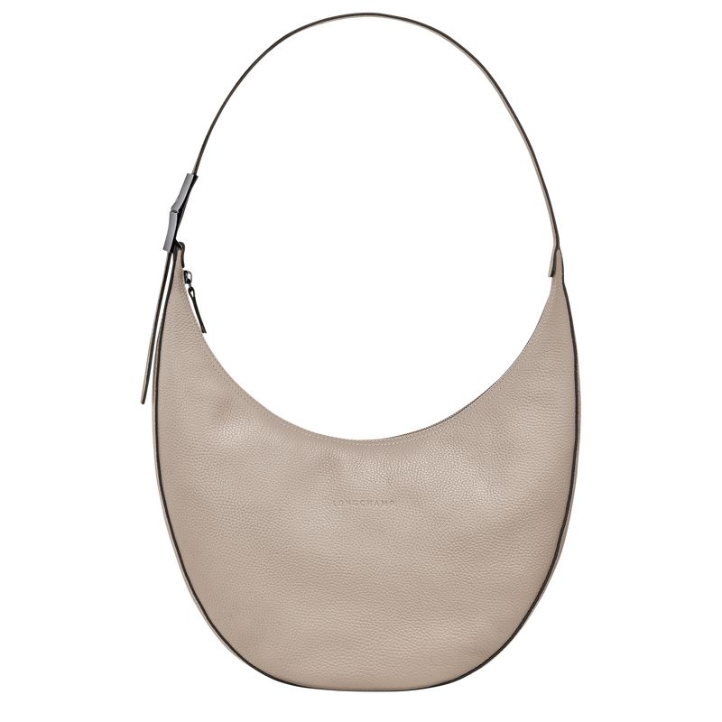 Beige Longchamp Le Roseau Essential L Women Crossbody Bag | Indonesia-598YFEAVB