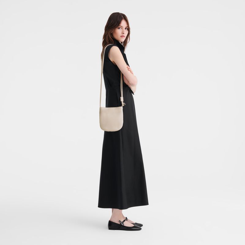 Beige Longchamp Le Roseau S Women Crossbody Bag | Indonesia-804TVNSED