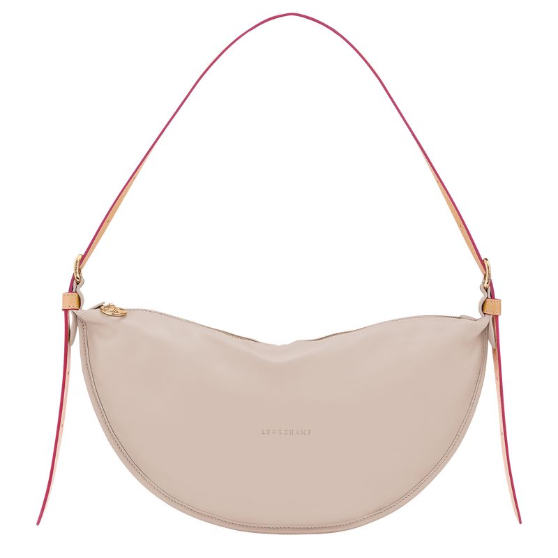 Beige Longchamp Smoothie M Women Crossbody Bag | Indonesia-043EQNSUR