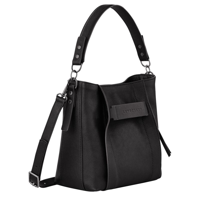 Black Longchamp 3D S Women Crossbody Bag | Indonesia-584CPMEVY