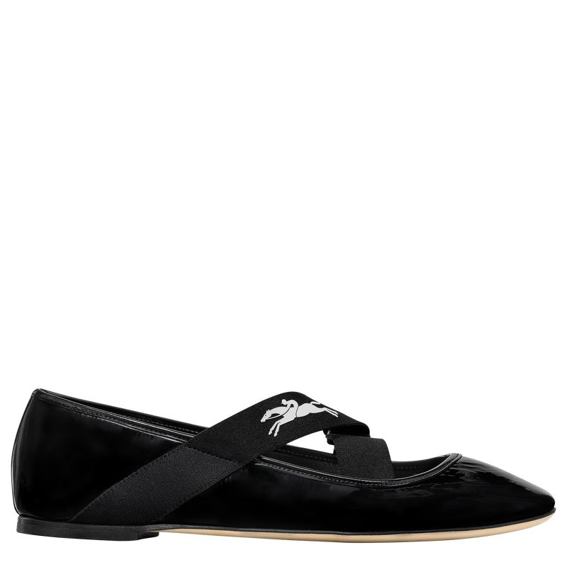 Black Longchamp Energy Women Ballerinas | Indonesia-238AYBKFI