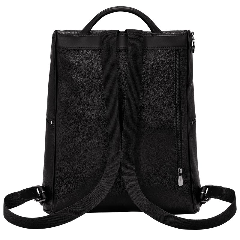 Black Longchamp Le Foulonné Men Backpack | Indonesia-298AECSLR