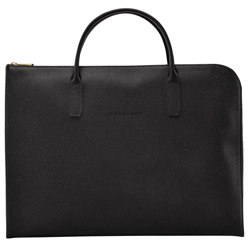 Black Longchamp Le Foulonné S Women Briefcase | Indonesia-960BMROKD