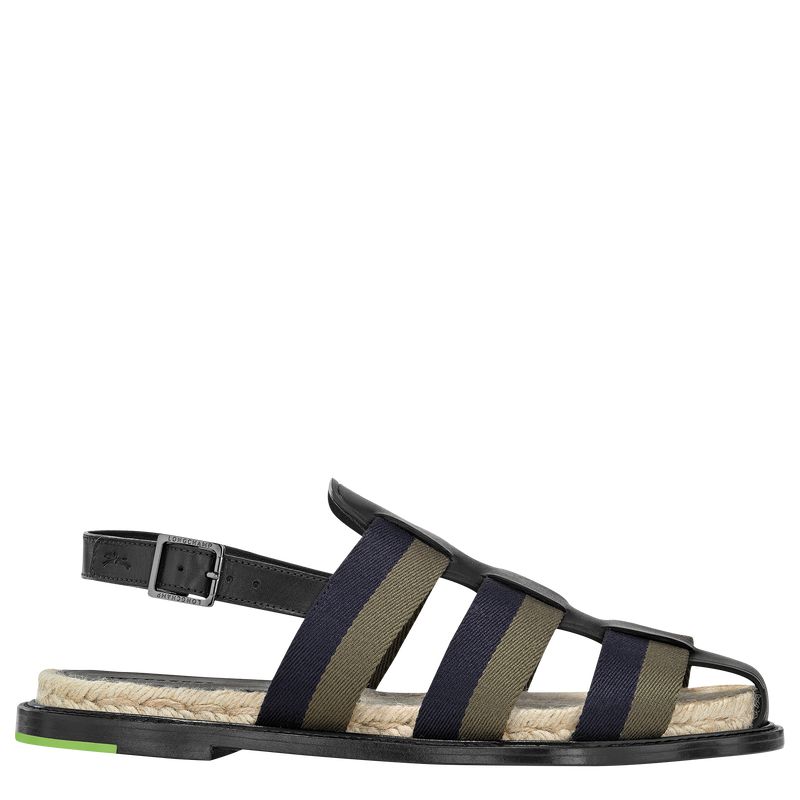 Black Longchamp Shadow Women Sandals | Indonesia-105WYAVNC