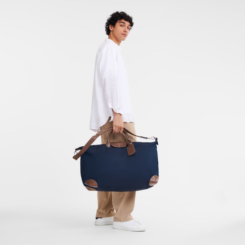 Blue Longchamp Boxford L Women Travel Bag | Indonesia-705FOLQWX
