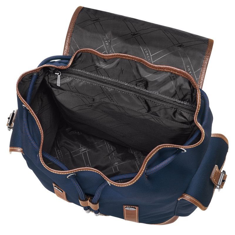 Blue Longchamp Boxford Men Backpack | Indonesia-346ZHYKSA