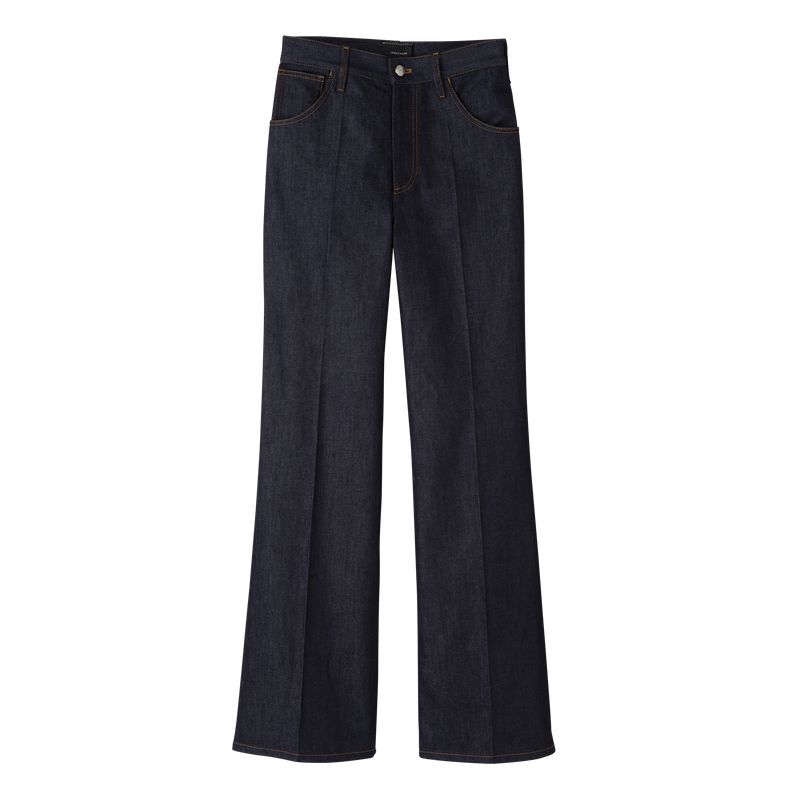 Blue Longchamp Denim Women Jeans | Indonesia-908URCOWH