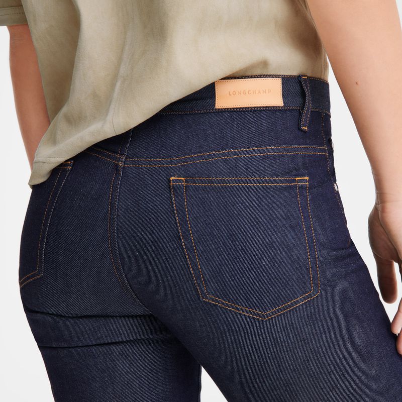 Blue Longchamp Denim Women Jeans | Indonesia-160CHDZRT