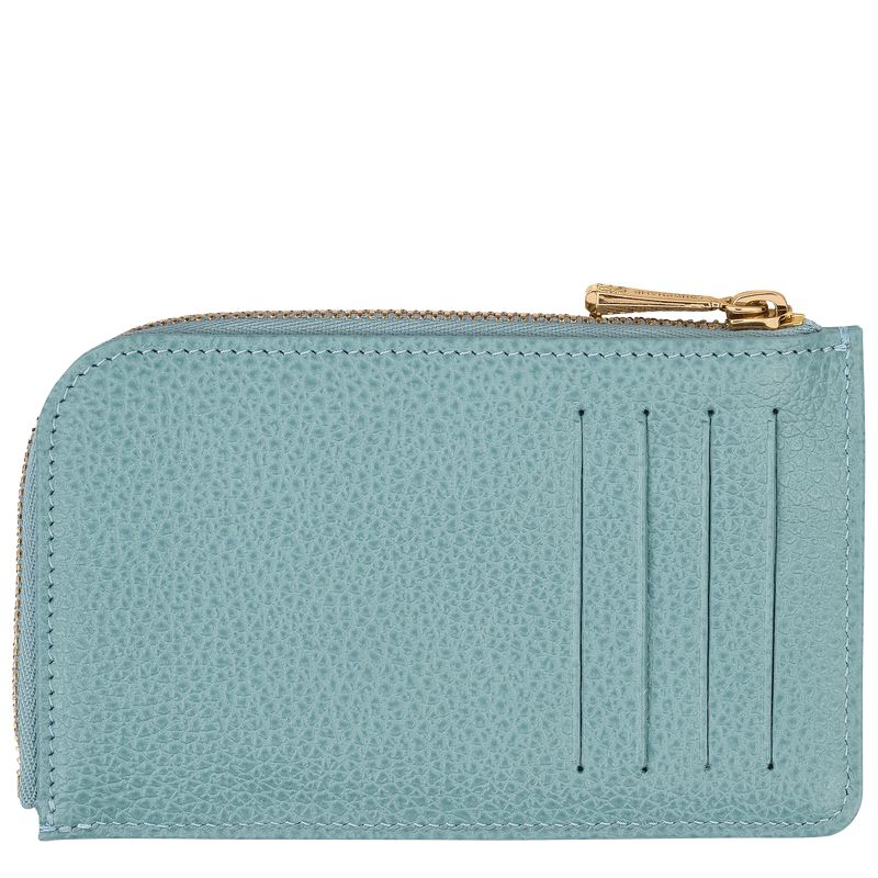 Blue Longchamp Le Foulonné Women Card Holder | Indonesia-204PFLSTA