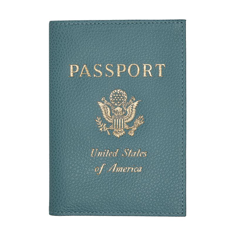 Blue Longchamp Le Foulonné Women Passport Holder | Indonesia-589MQCIDB