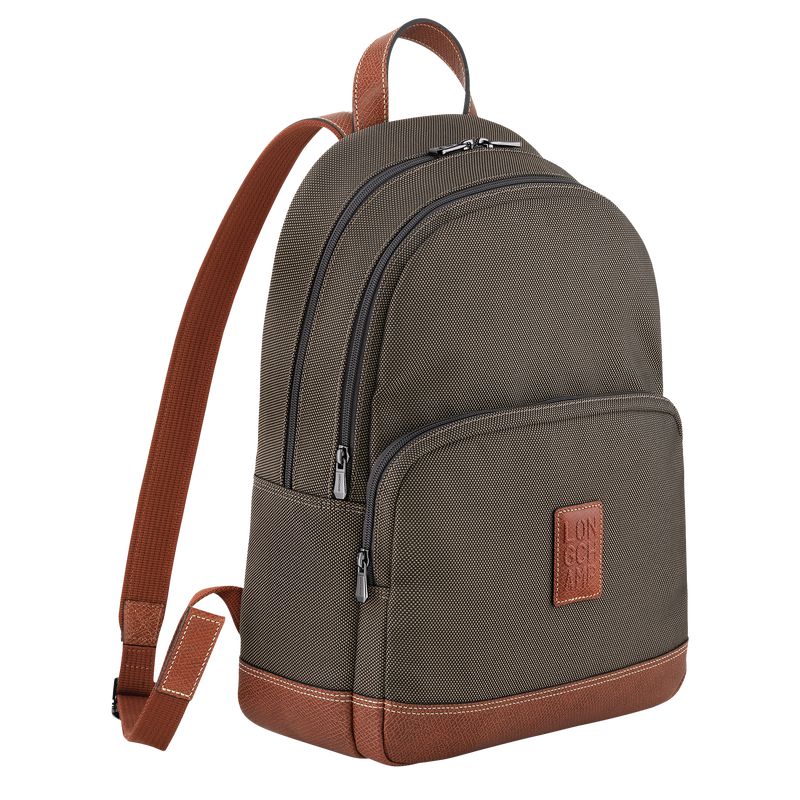 Brown Longchamp Boxford Men Backpack | Indonesia-267JKBTPF