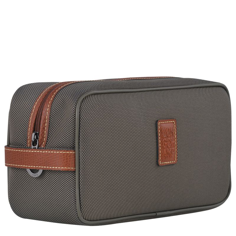 Brown Longchamp Boxford Women Toiletry Bags | Indonesia-247XVNYLO