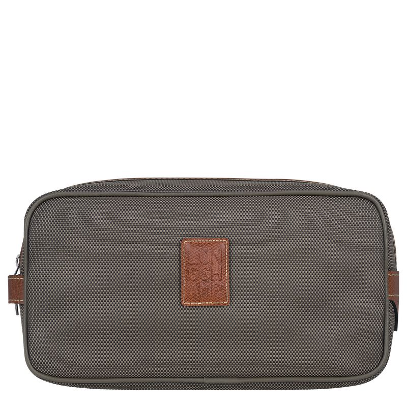 Brown Longchamp Boxford Women Toiletry Bags | Indonesia-247XVNYLO