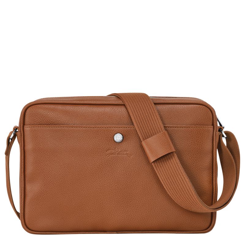 Brown Longchamp Le Foulonné M Camera Men Crossbody Bag | Indonesia-842RVMOLH