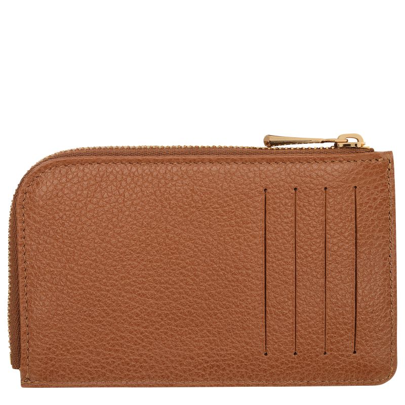 Brown Longchamp Le Foulonné Men Card Holder | Indonesia-278KSCFYQ
