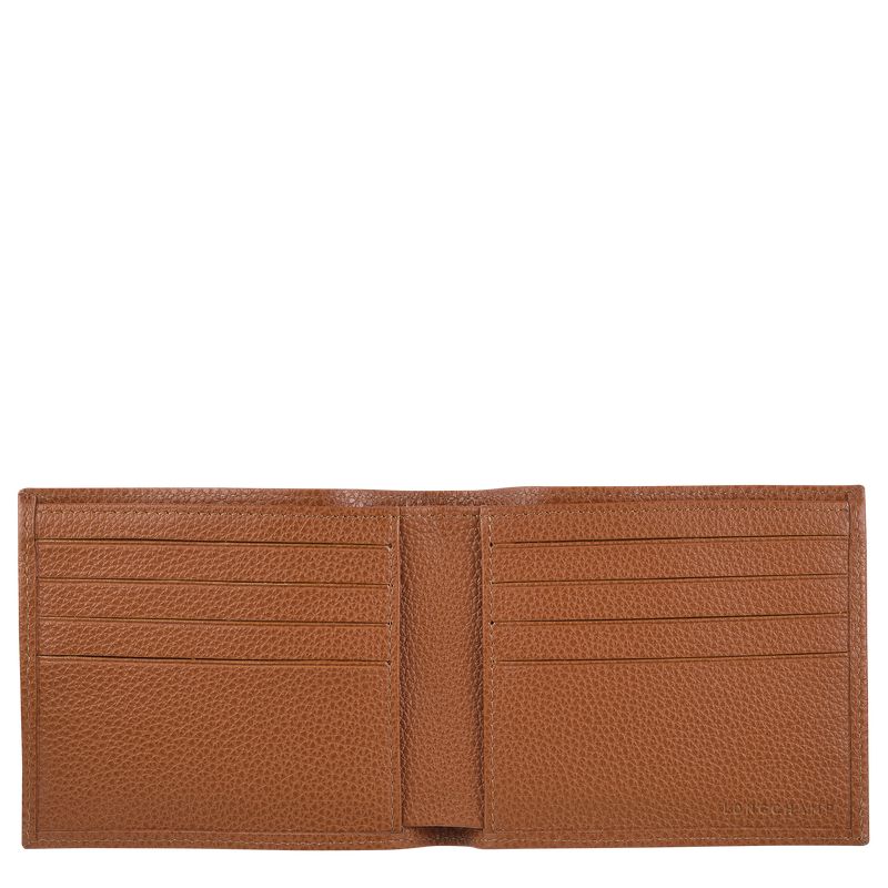 Brown Longchamp Le Foulonné Men Wallet | Indonesia-925KJTOBG