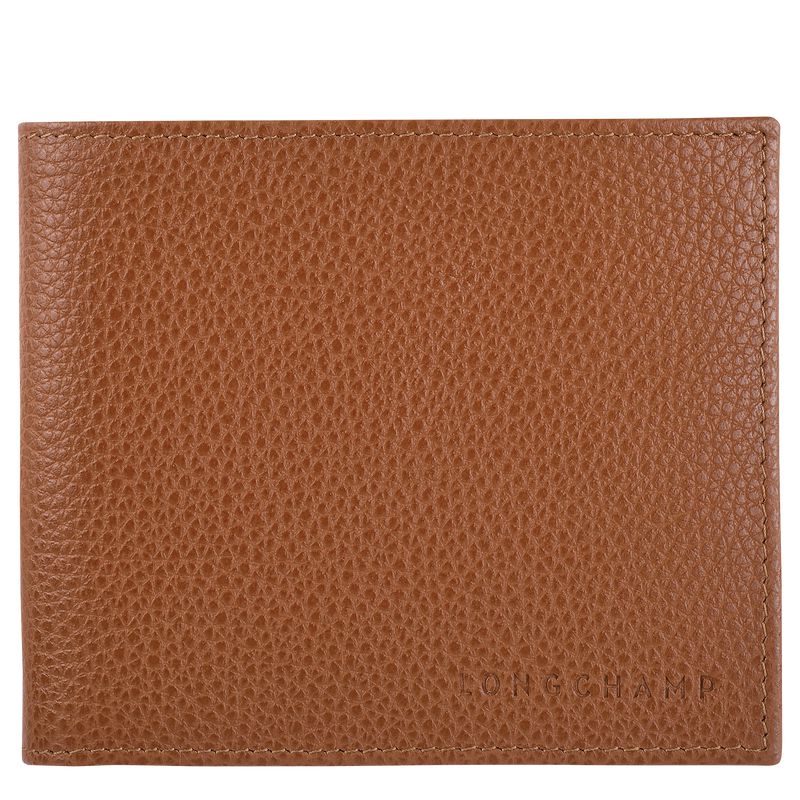 Brown Longchamp Le Foulonné Men Wallet | Indonesia-925KJTOBG