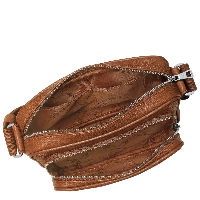 Brown Longchamp Le Foulonné S Camera Men Crossbody Bag | Indonesia-795ZBRTOA
