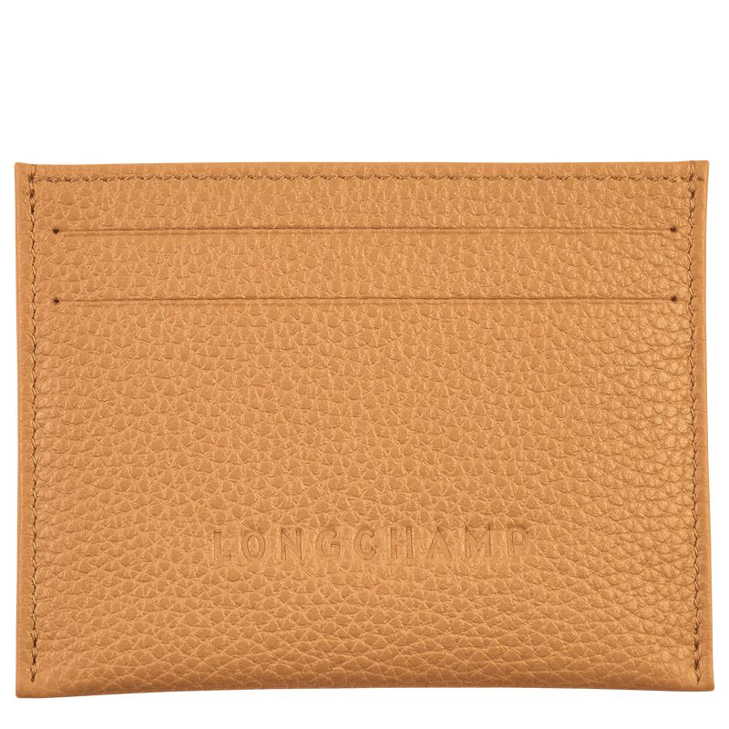Brown Longchamp Le Foulonné Women Card Holder | Indonesia-802YLOXMP
