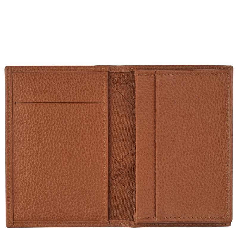 Brown Longchamp Le Foulonné Women Card Holder | Indonesia-593SKBXZQ