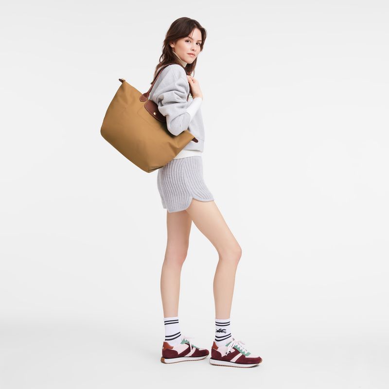 Brown Longchamp Le Pliage Original L Women Tote Bag | Indonesia-132NPASWC