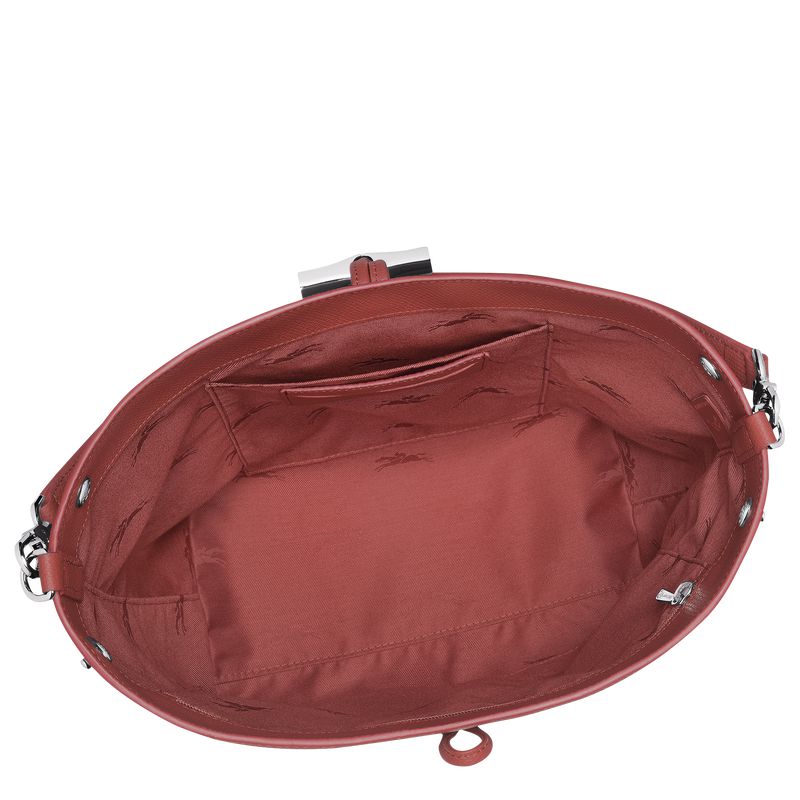 Brown Longchamp Le Roseau M Women Shoulder Bag | Indonesia-526UYHPKC