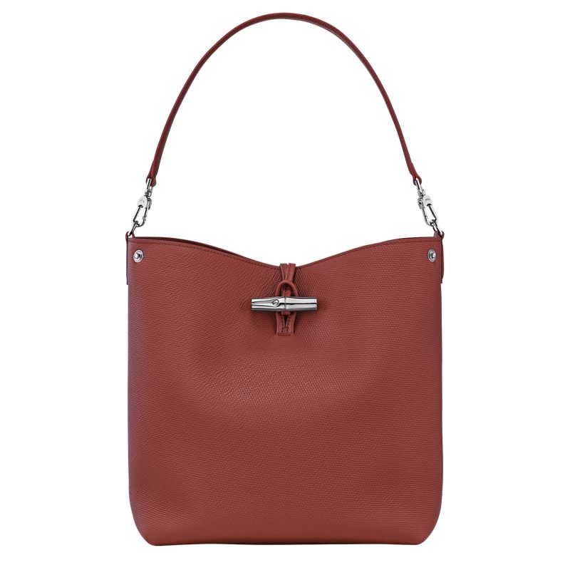 Brown Longchamp Le Roseau M Women Shoulder Bag | Indonesia-526UYHPKC