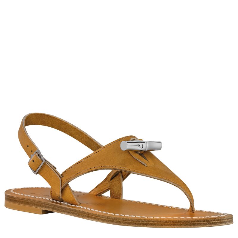 Brown Longchamp X K.Jacques Women Sandals | Indonesia-425URIWDJ