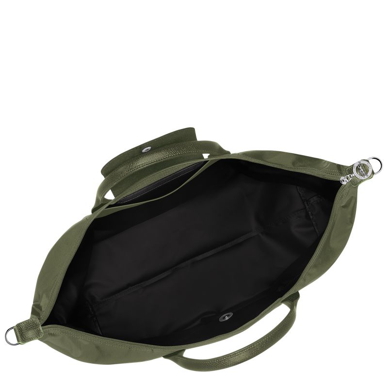 Dark Green Longchamp Le Pliage Green Expandable Men Travel Bag | Indonesia-923KUTLCH